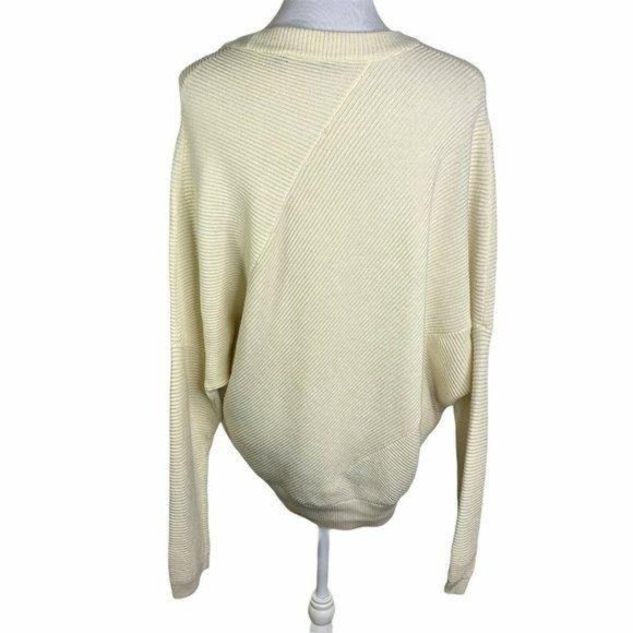 ALLSAINTS  Ribbed Crewneck Asymmetrical Sweater - Picture 8 of 10